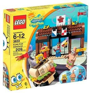 LEGO SpongeBob Squarepants 3833 Krusty Krab Adventures 100% COMPLETE! W/box!!